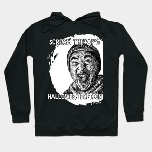 Scream Therapy Halloween Edition Graphic Design Hoodie